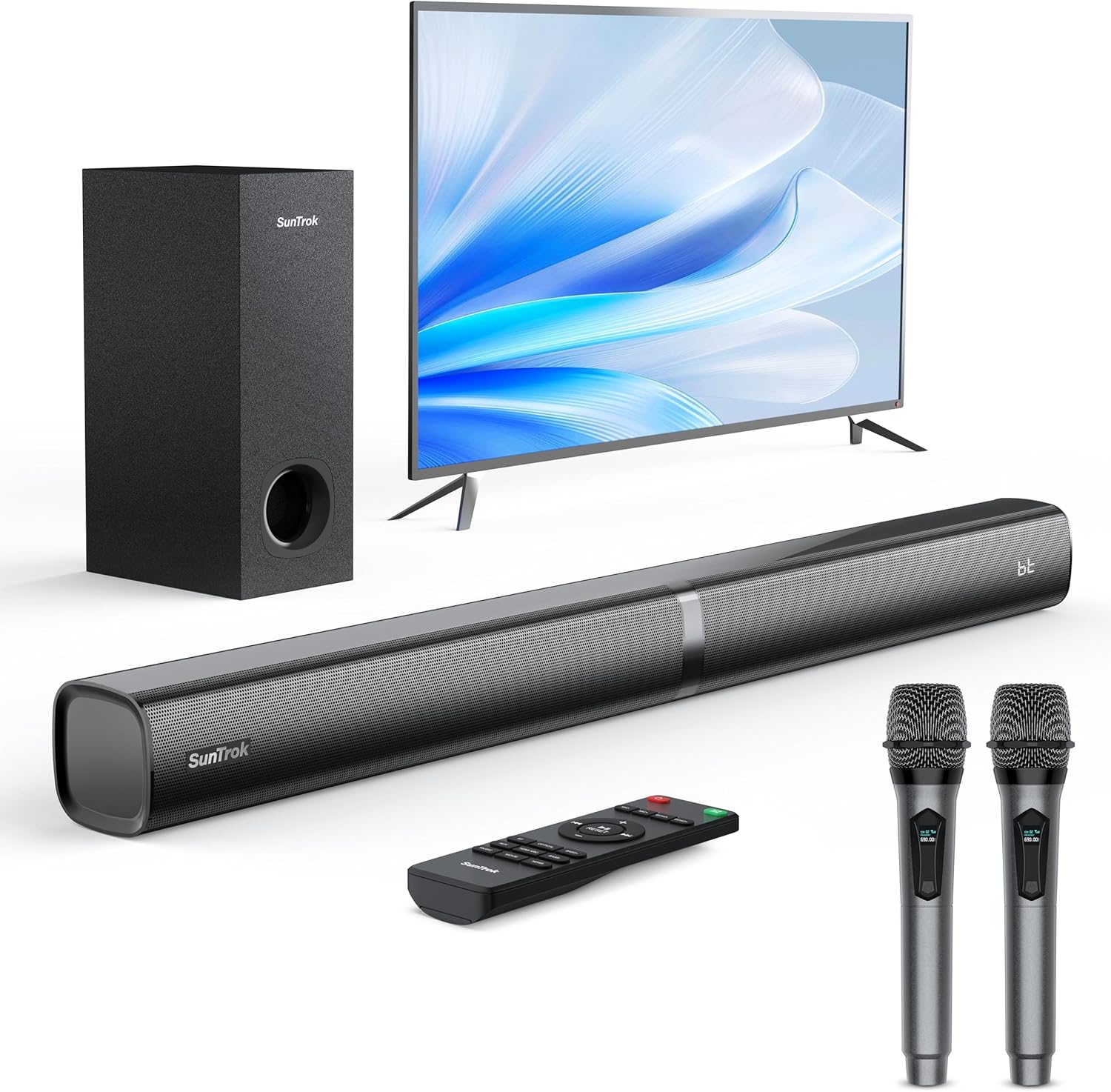 Home Bar And Theater - Soundbar with Subwoofer for TV Karaoke