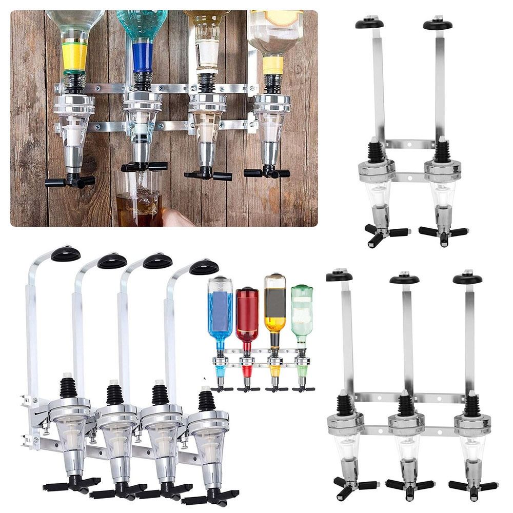 Home Bar Setup - 2/3/4 Bottle Bar Tools Wall Mounted