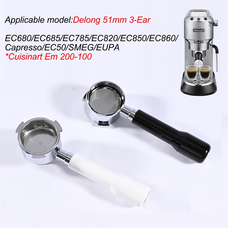Home Barista - 51mm Coffee Bottomless Portafilter For Delonghi