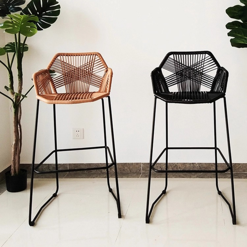 Scandinavian Rattan Bar Stool  - Home Bar Seating recension och pris