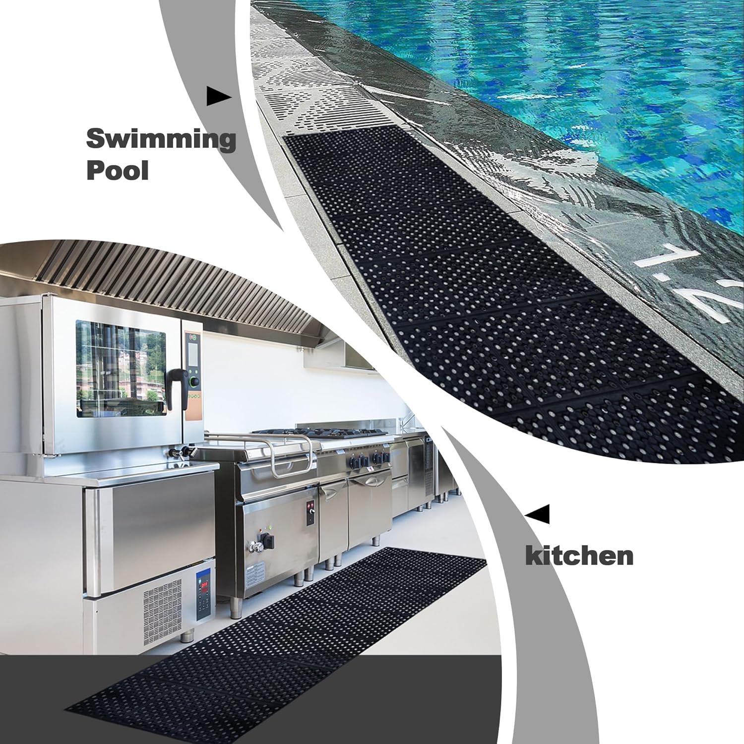 Commercial Anti-Fatigue Draina - Bar Mat Rubber recension och pris