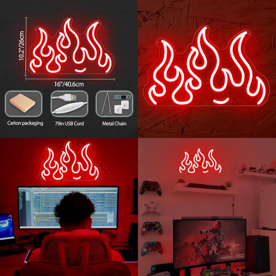 Neon Sign LED Wall Light for G - Home Bar Signs recension och pris