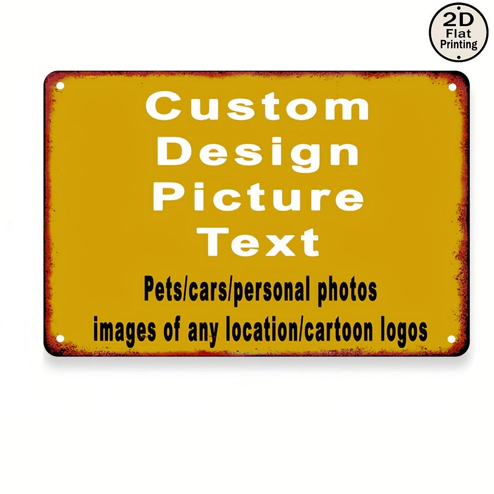 1PC Custom Photo Text 2D Iron  - Home Bar Signs recension och pris