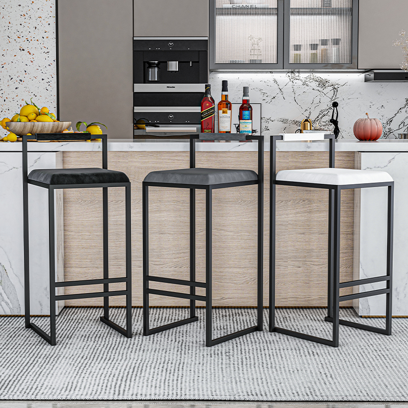Nordic Velvet Black Bar Chairs - Home Bar Seating recension och pris