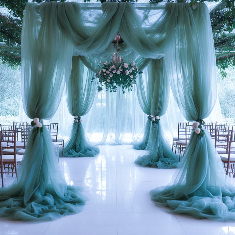 Sheer Tulle Decorative Curtain - Home Bargains recension och pris