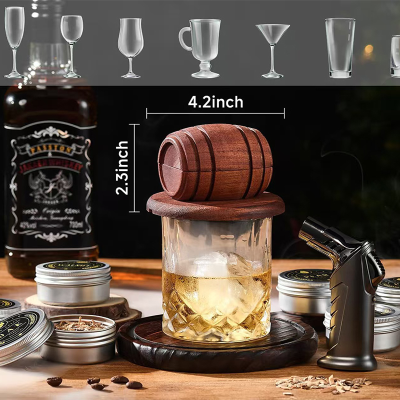 Wooden Cocktail Smoker Kit Smo - Smoking Gun Kit recension och pris