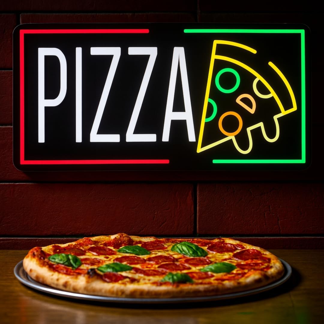 Pizza Neon Sign Business USB L - Home Bar Signs recension och pris