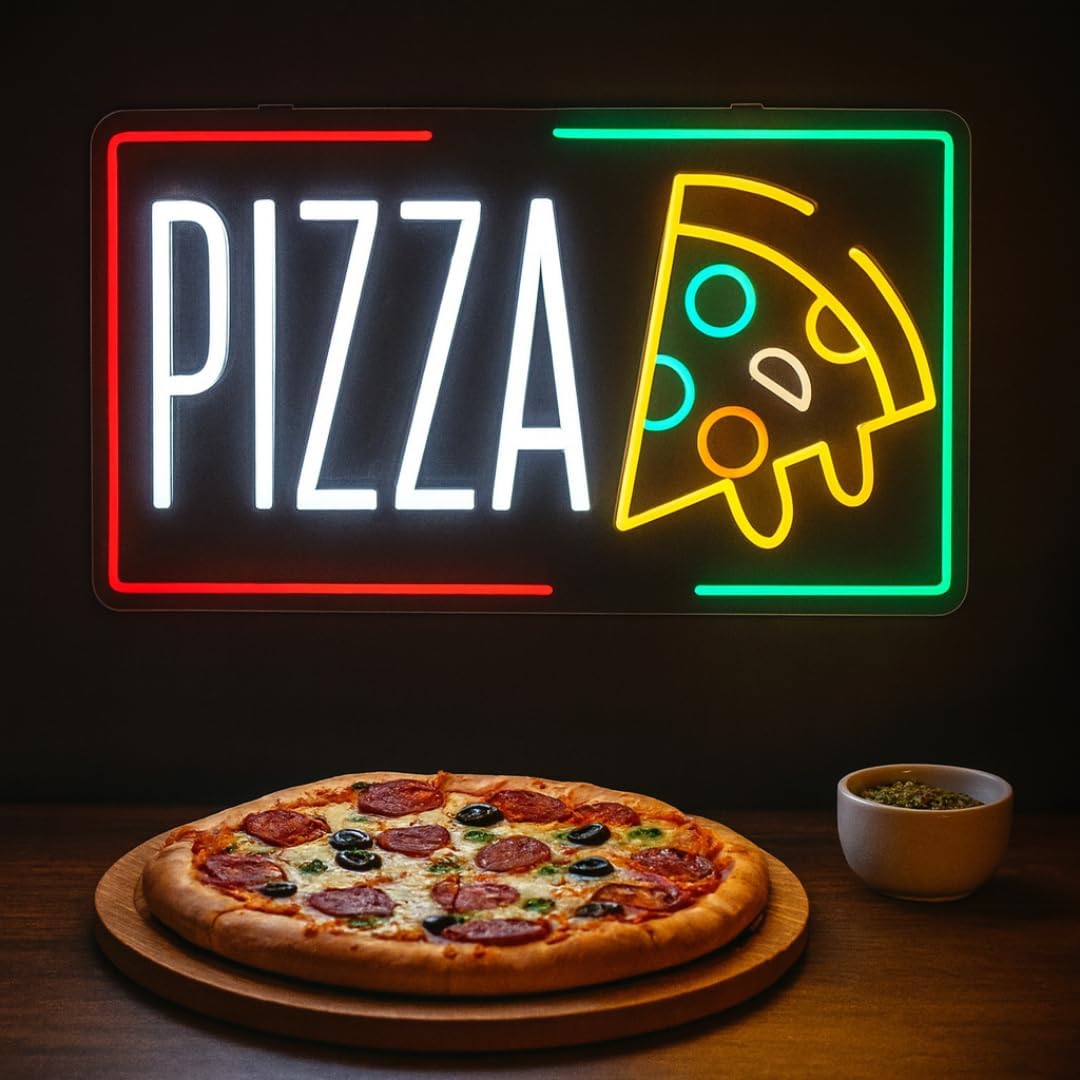 Pizza Neon Sign Business USB L - Home Bar Signs recension och pris