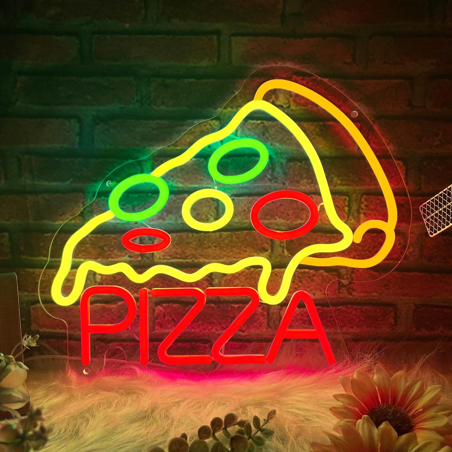 Pizza Neon Sign Business USB L - Home Bar Signs recension och pris