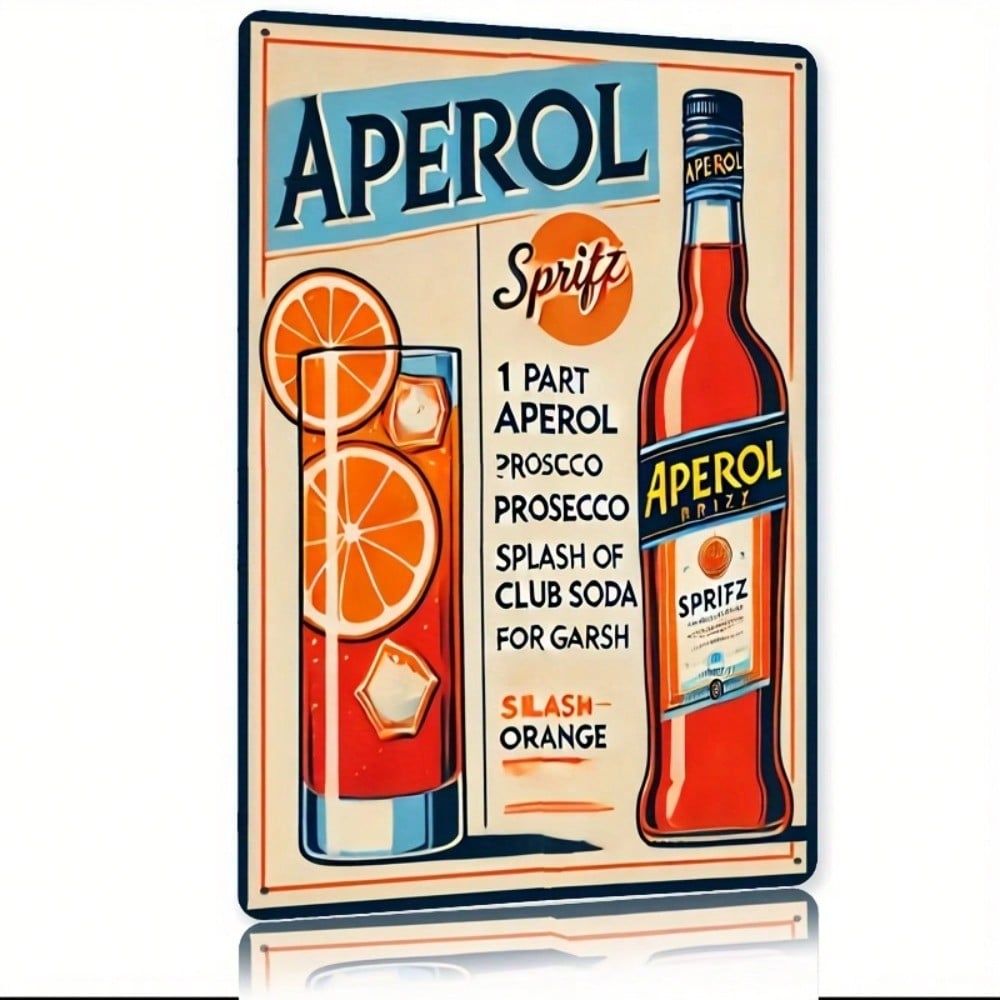 Vintage Aperol Spritz Metal Si - Home Bar Accessories recension och pris