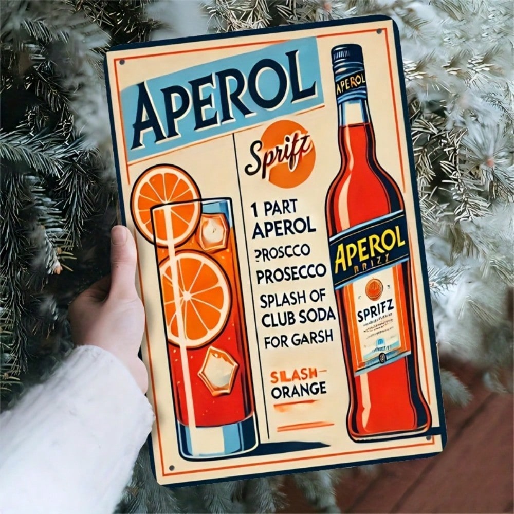 Vintage Aperol Spritz Metal Si - Home Bar Accessories recension och pris