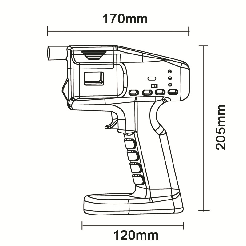 White Smoked Bubble Gun with F - Smoking Gun Kit recension och pris