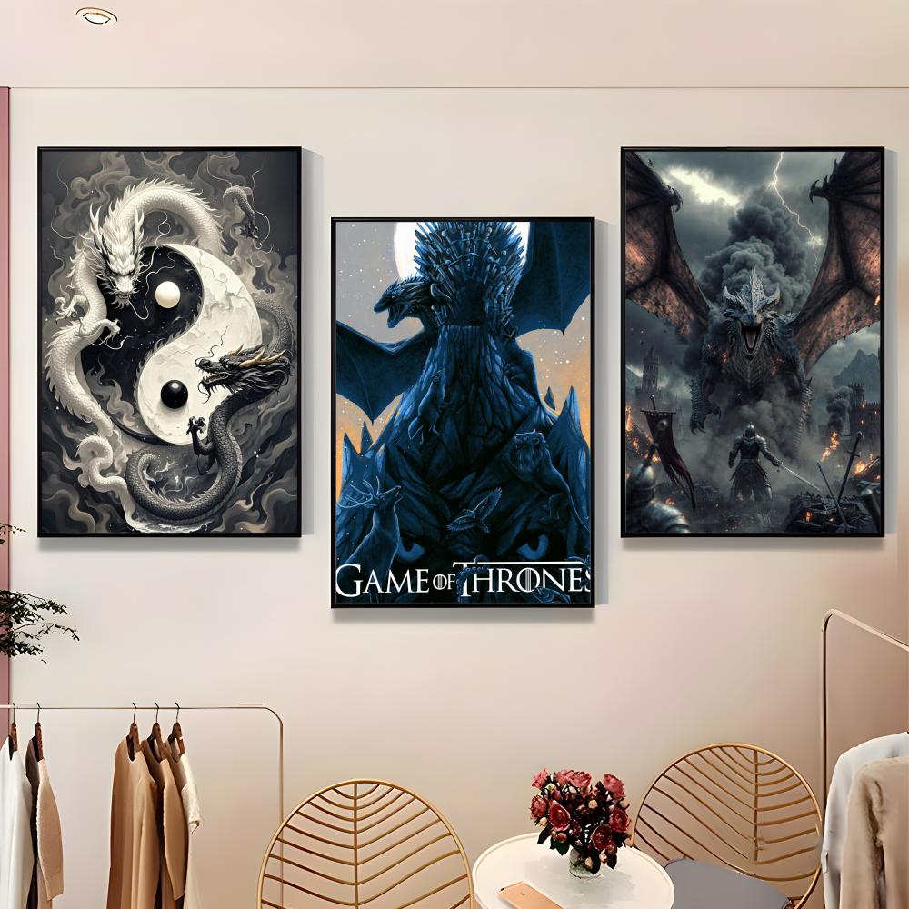 Art R-Red Fox Dragon Elephant  - Home Bar And Theater recension och pris