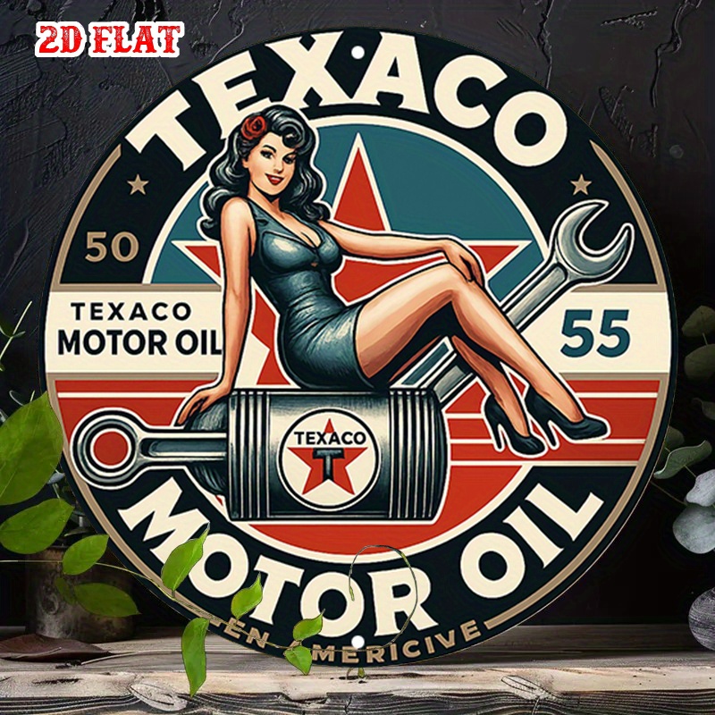 Round Metal Tin Sign Wall Deco - Home Bar Accessories recension och pris