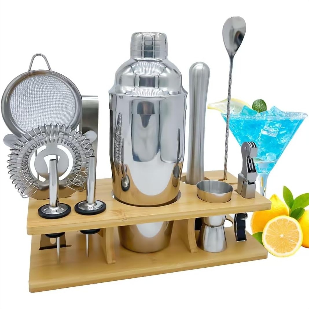 11-Piece Bartender Kit With Co - Boston Shaker Set recension och pris