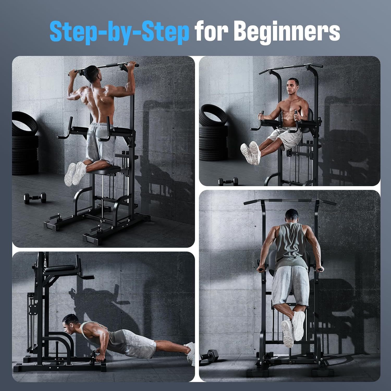 Power Tower Pull-Up Dip Statio - Home Bar And Gym recension och pris