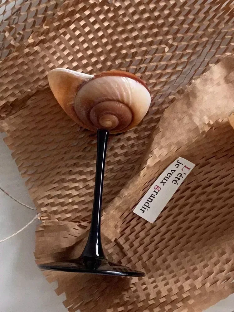 Natural Conch Wine Glass Bar a - Home Bar Setup recension och pris