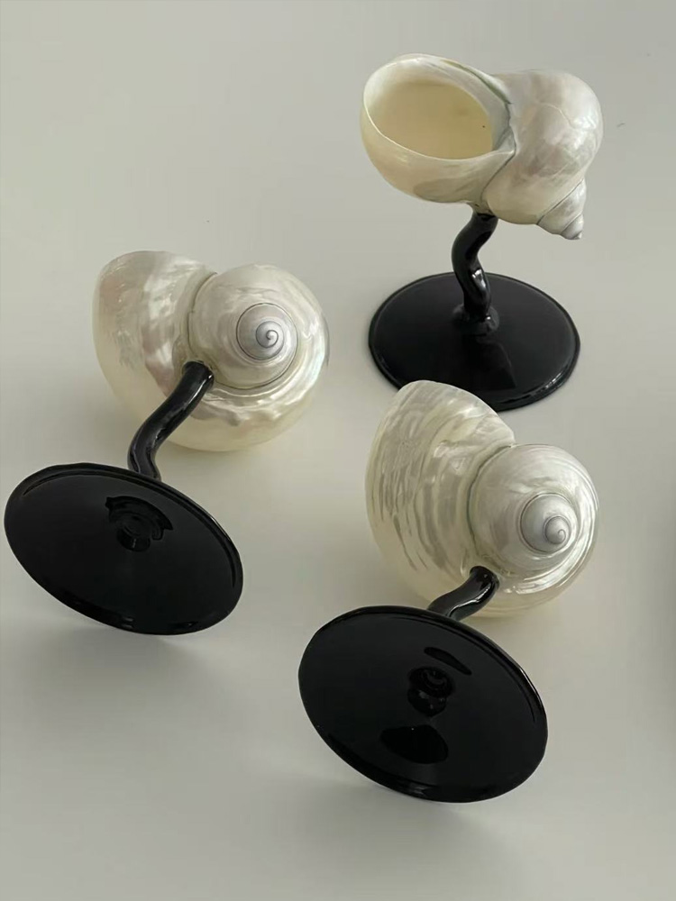 Natural Conch Wine Glass Bar a - Home Bar Setup recension och pris