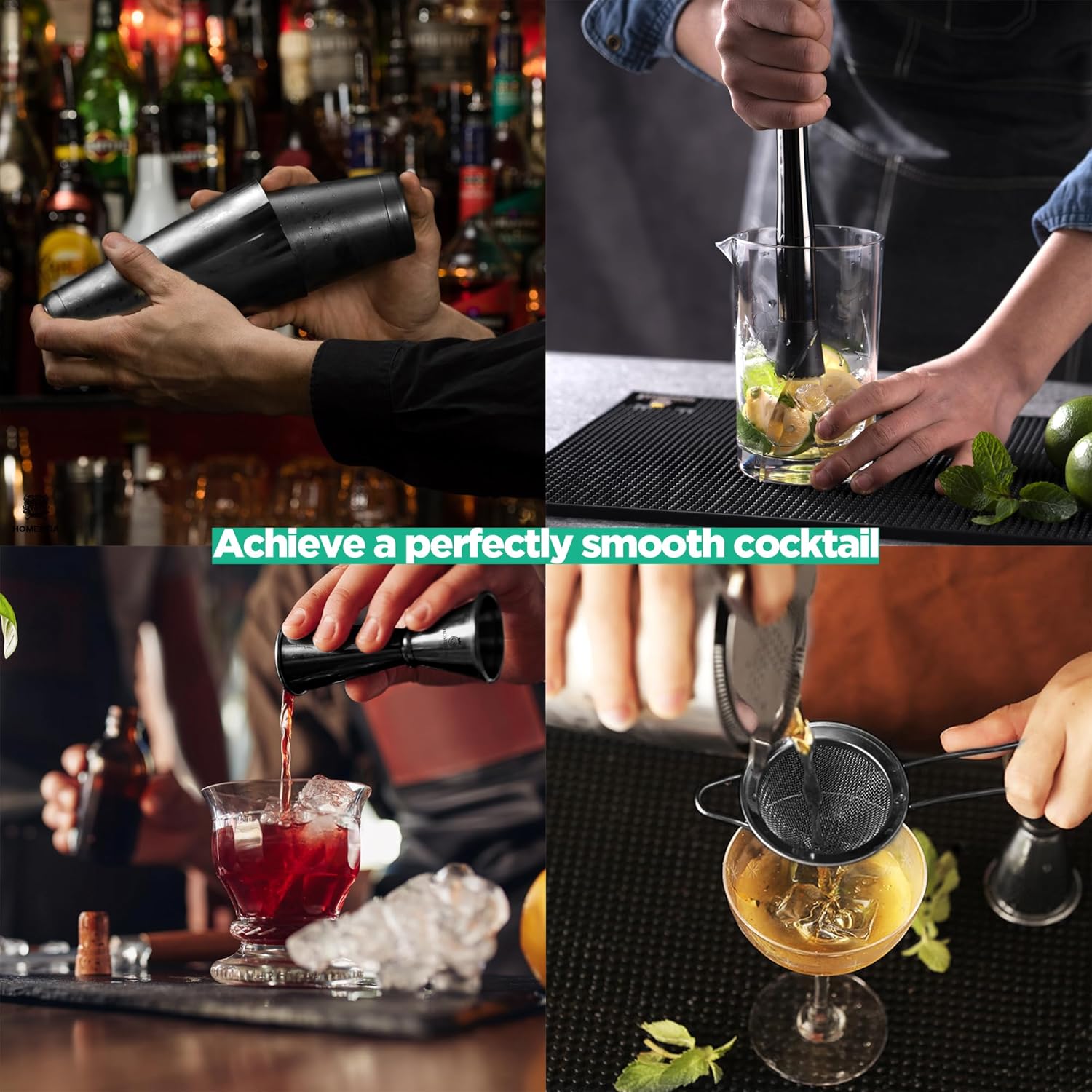 Cocktail Shaker Sets, 12 Pcs S - Boston Shaker Set recension och pris