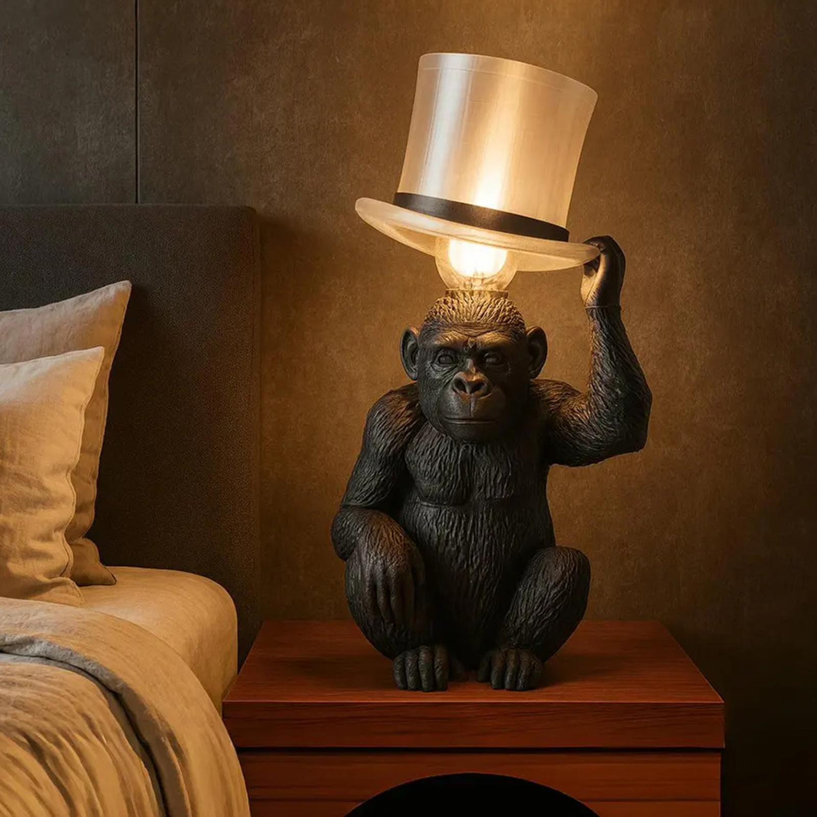 Monkey Lamp Top Hat Monkey Res - Home Bar Setup recension och pris