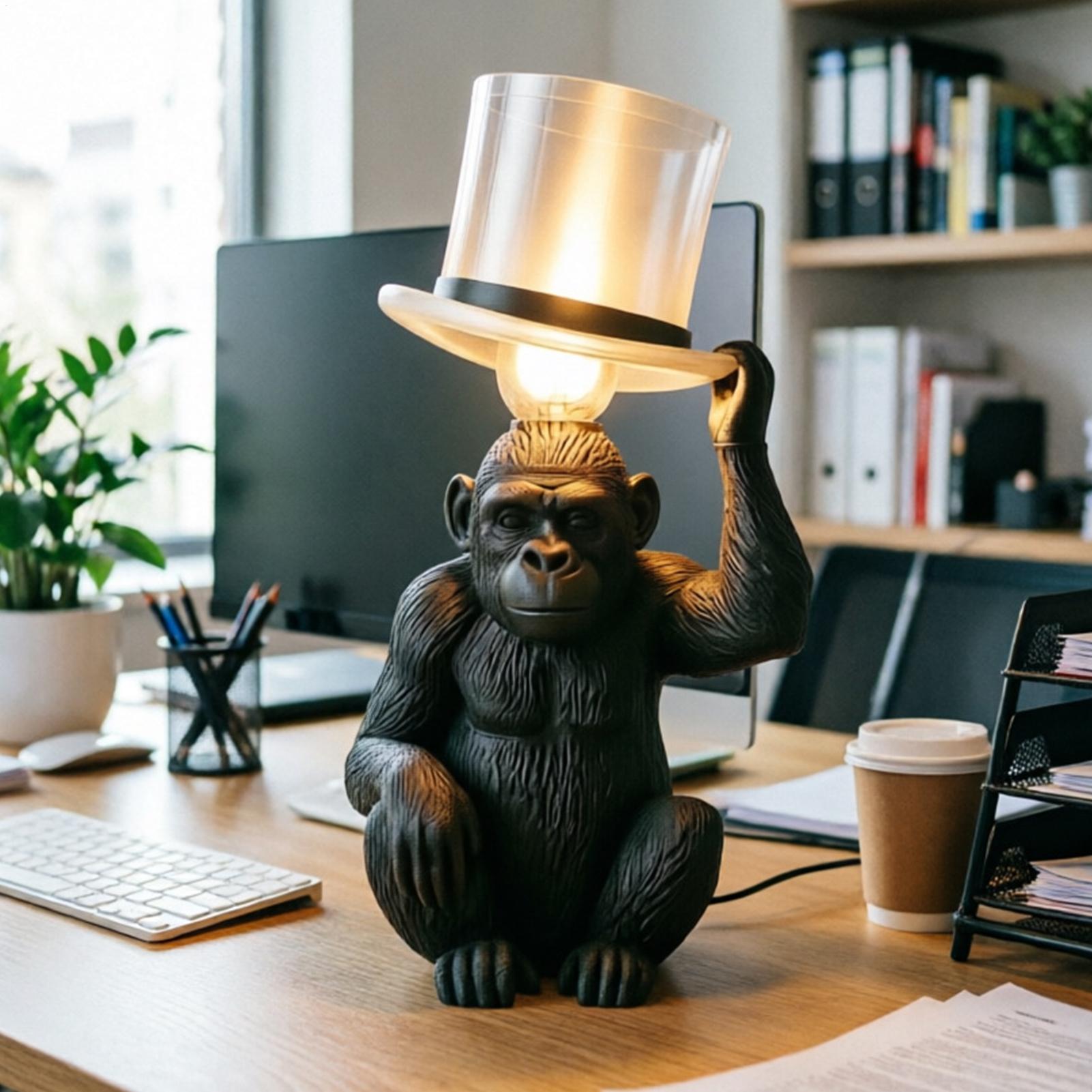 Monkey Lamp Top Hat Monkey Res - Home Bar Setup recension och pris