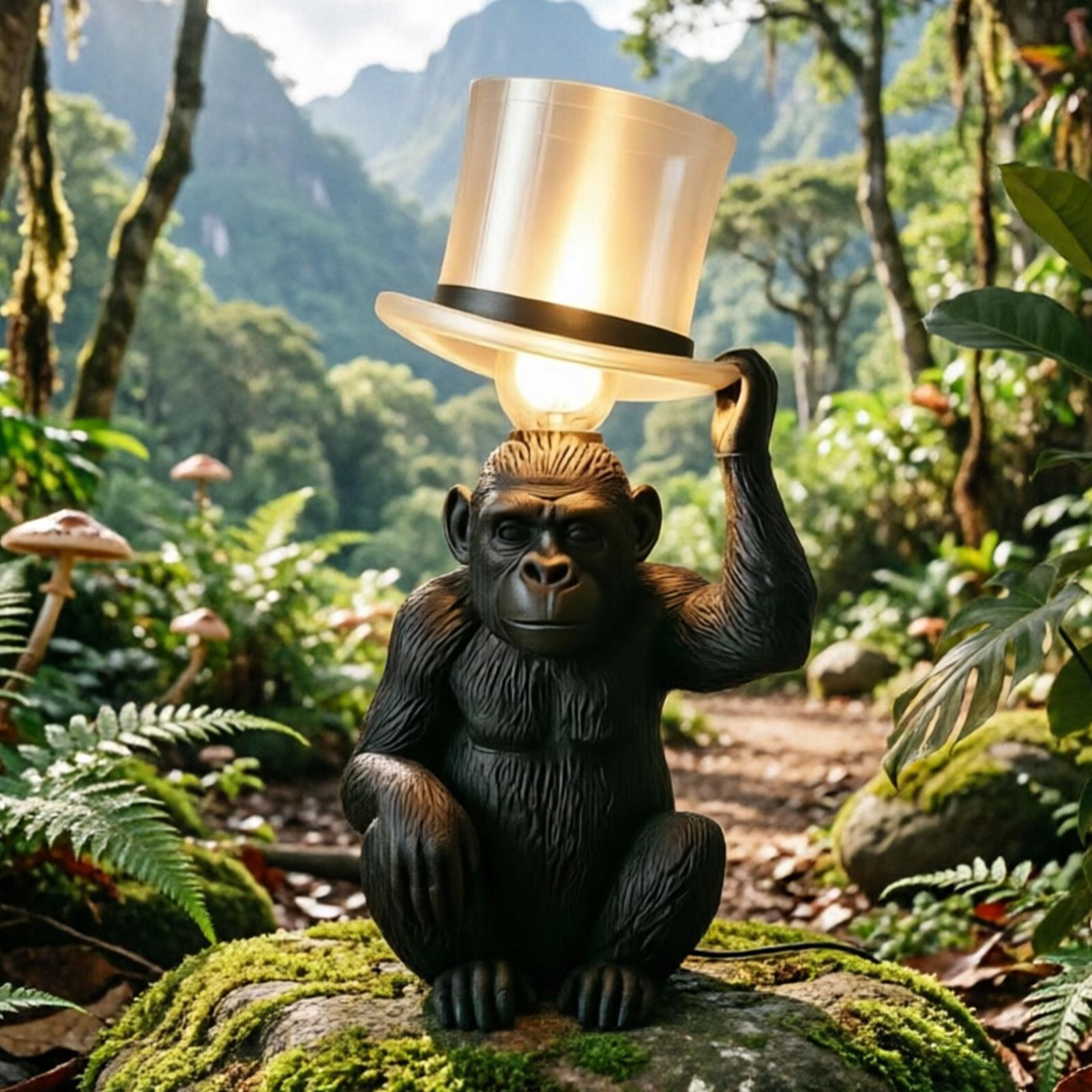 Monkey Lamp Top Hat Monkey Res - Home Bar Setup recension och pris