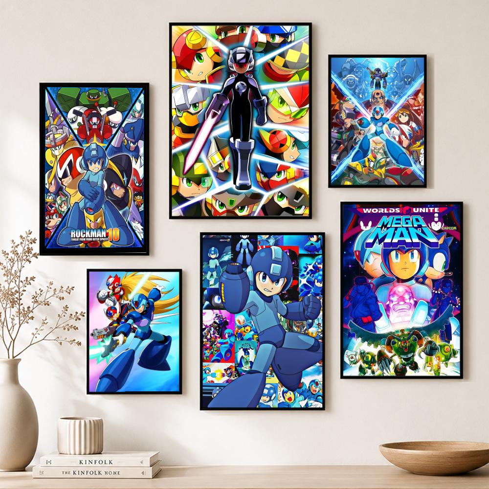 Classic Mega Man Poster Paper  - Home Bar And Theater recension och pris