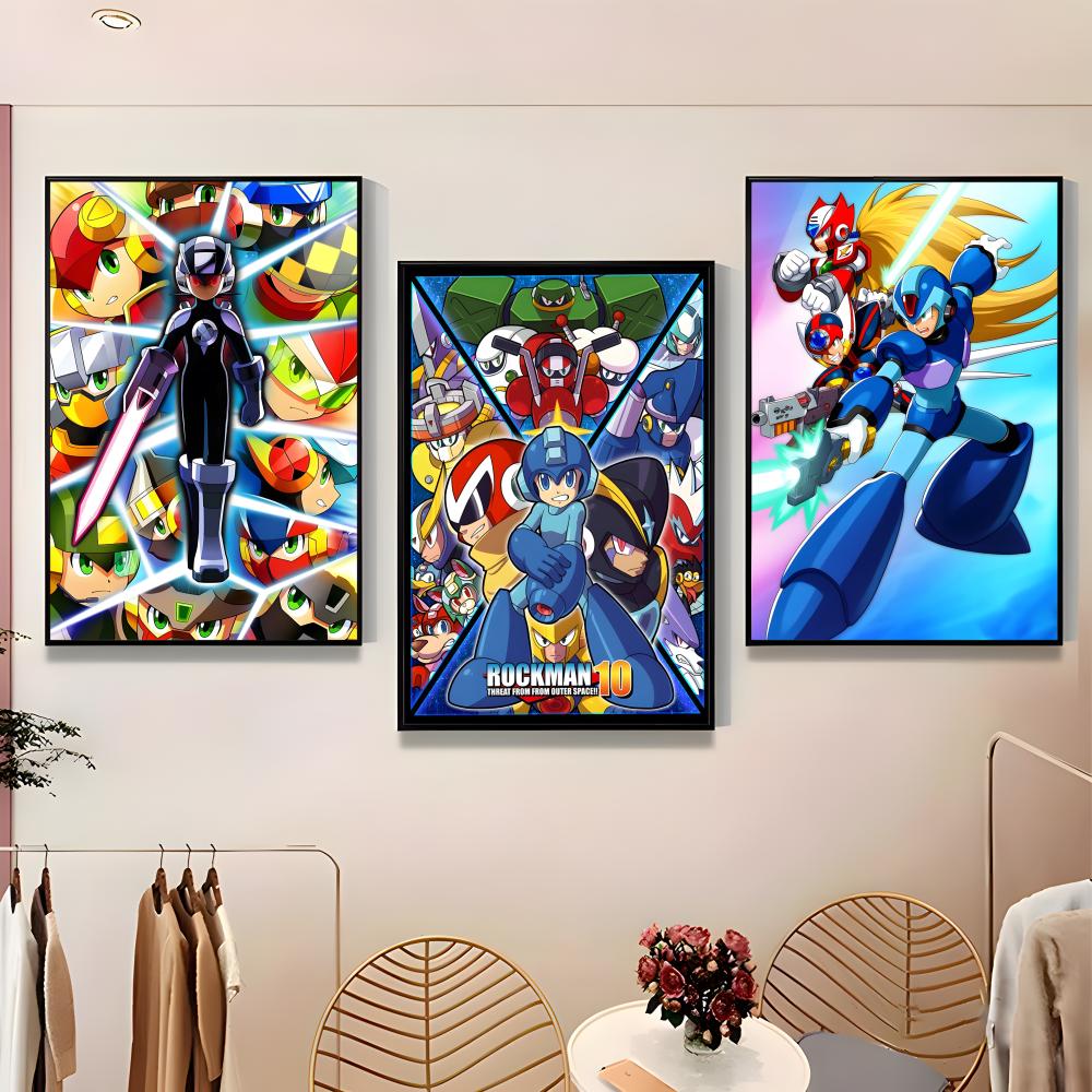 Classic Mega Man Poster Paper  - Home Bar And Theater recension och pris