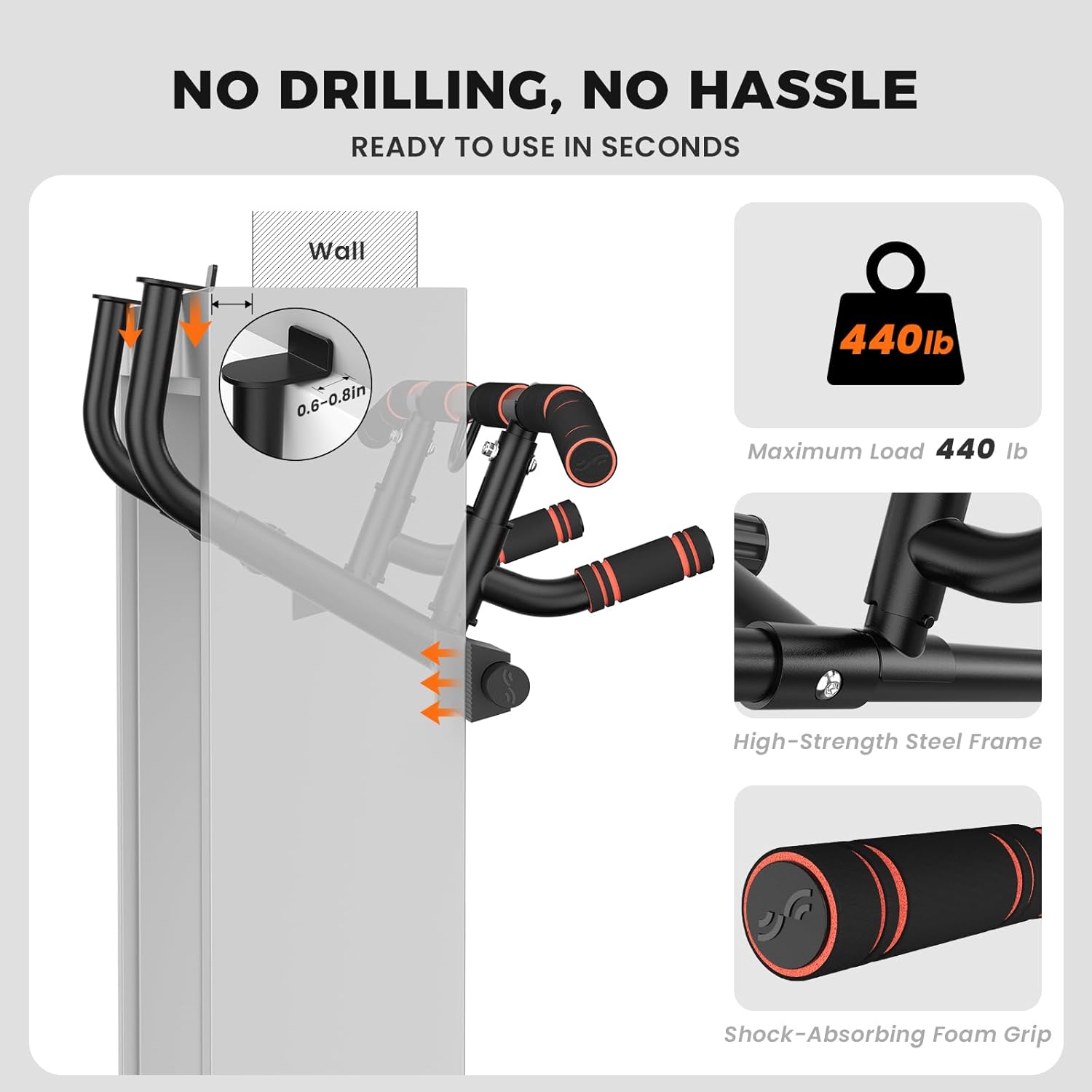 Door Pull Up Bar for Doorway w - Home Bar And Gym recension och pris