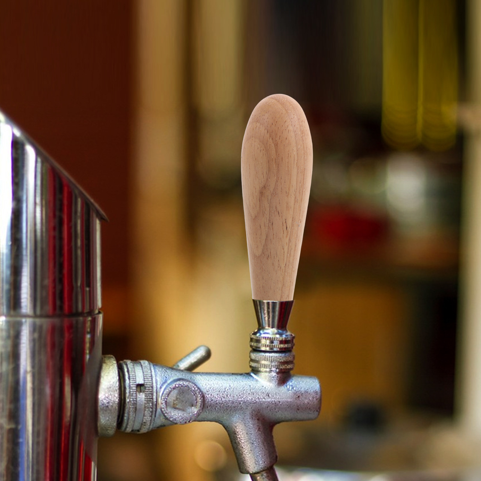 Rustic Wooden Draft Beer Tap H - Home Bar Setup recension och pris