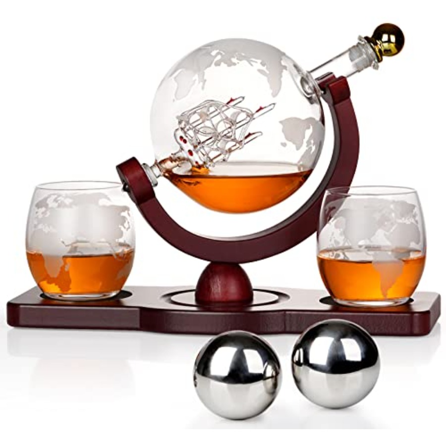 Gifts for Men Dad Fathers Day, - Decanter Globe Set recension och pris