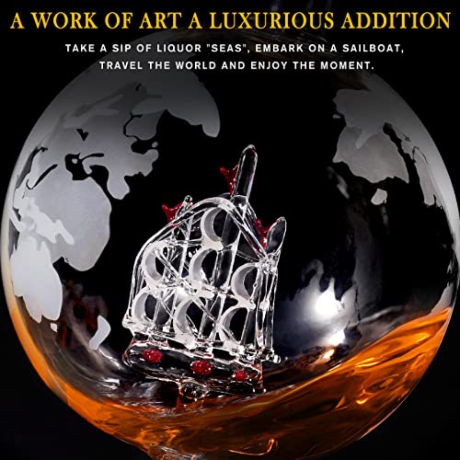 Gifts for Men Dad Fathers Day, - Decanter Globe Set recension och pris