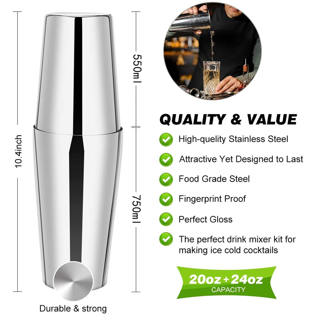 Boston Cocktail Shaker Set 23- - Boston Shaker Set recension och pris