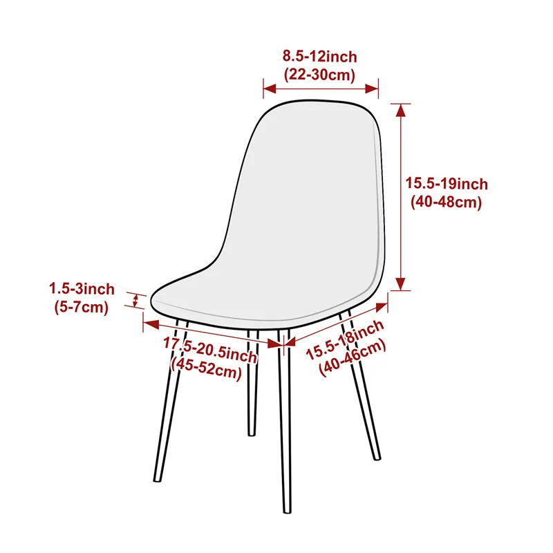1/2pcs Stretch Shell Chair Cov - Home Bar Seating recension och pris