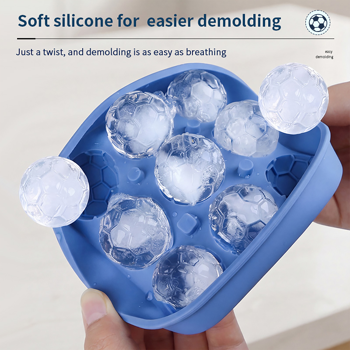 1Pcs Football-Themed Silicone  - Ice Mold Sphere recension och pris