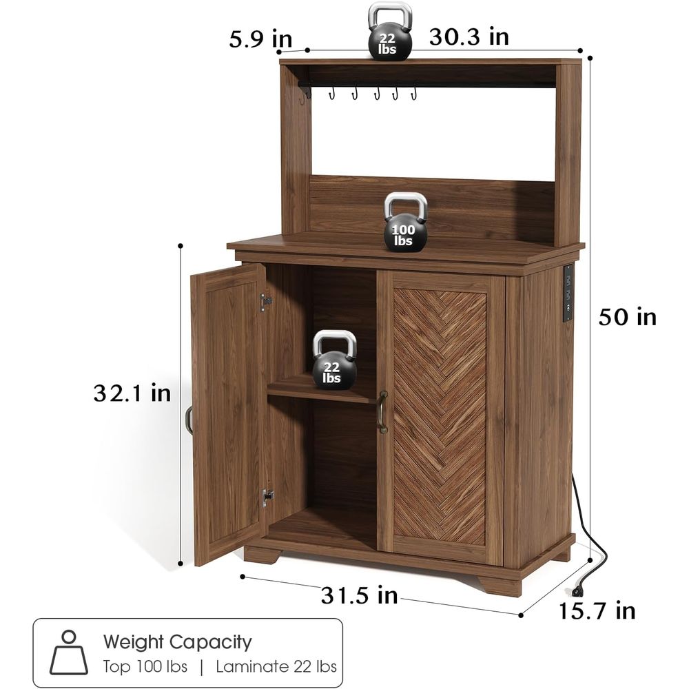 Coffee Bar Cabinet with Storag - Home Bar And Cabinet recension och pris