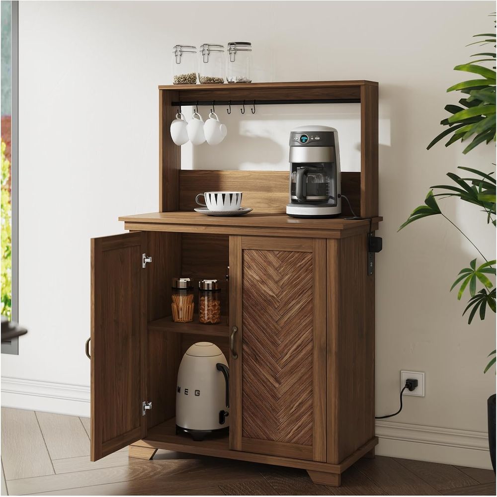 Coffee Bar Cabinet with Storag - Home Bar And Cabinet recension och pris