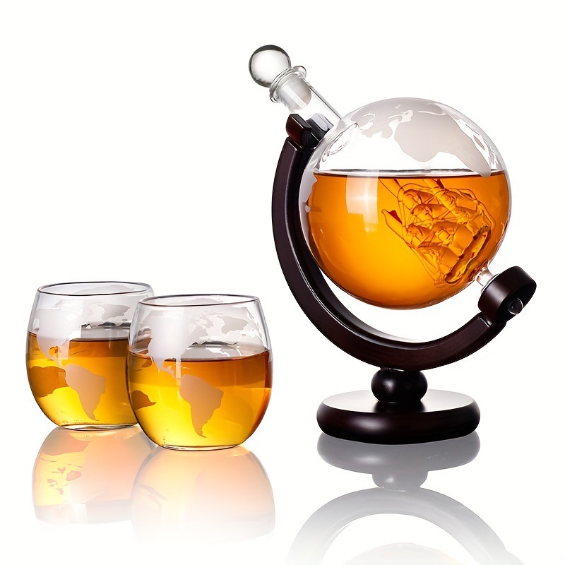 2025 Newest 3PC Glass Globe De - Decanter Globe Set recension och pris