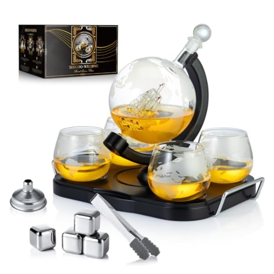 Whiskey Decanter Globe Set Gif - Decanter Globe Set recension och pris