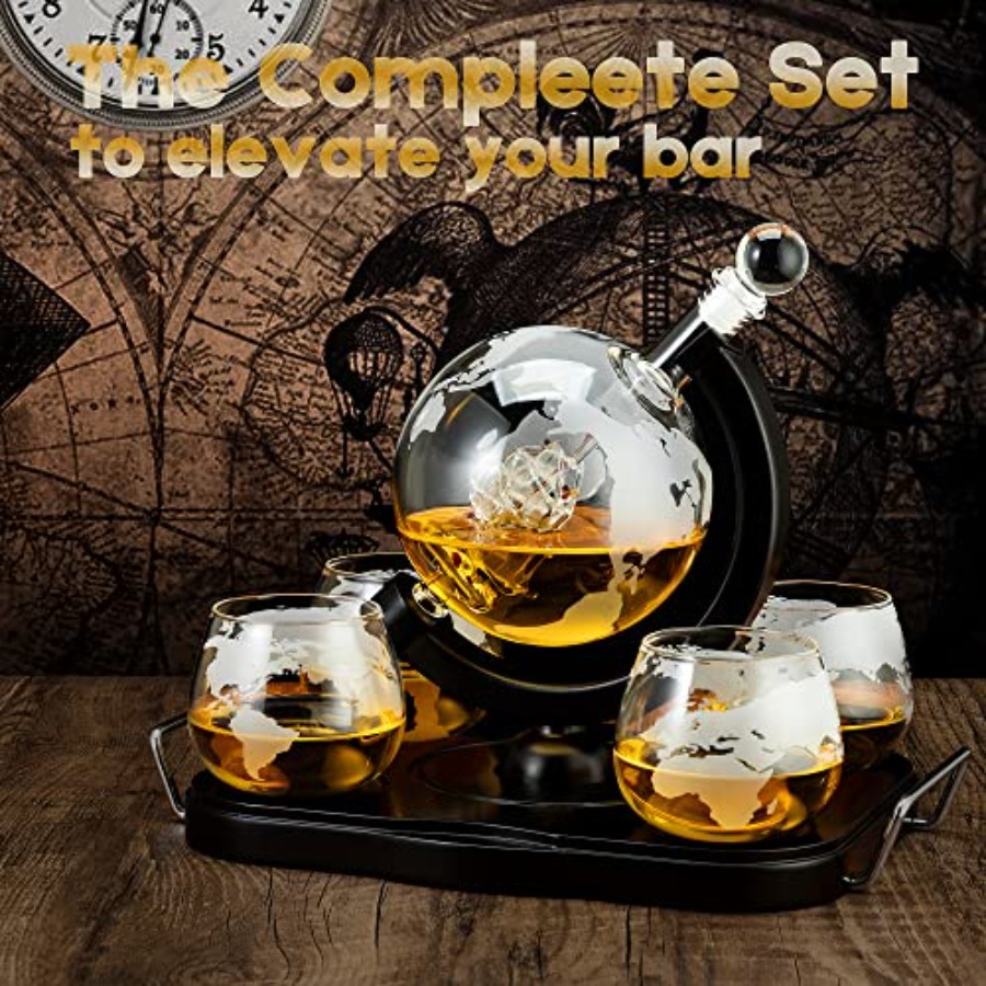 Whiskey Decanter Globe Set Gif - Decanter Globe Set recension och pris
