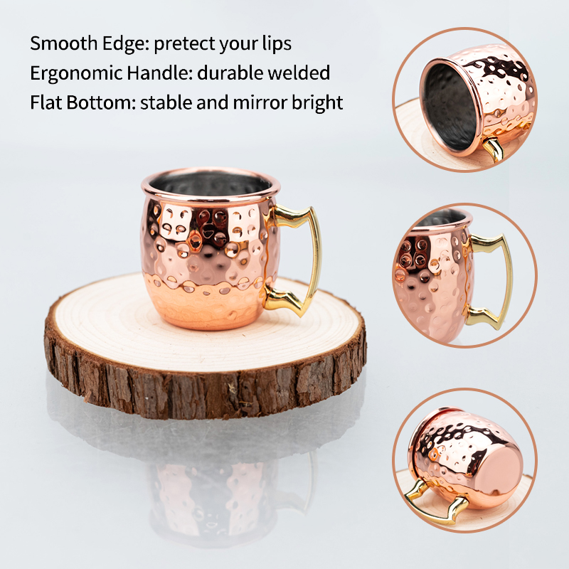 4Pcs 6Pcs 60ml Stainless Steel - Mule Copper Mug recension och pris