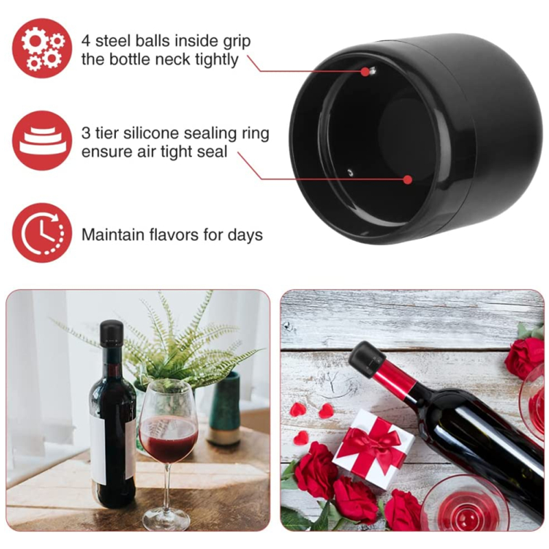 New 2PCS Vacuum Red Wine Bottl - Wine Preservation Pump recension och pris