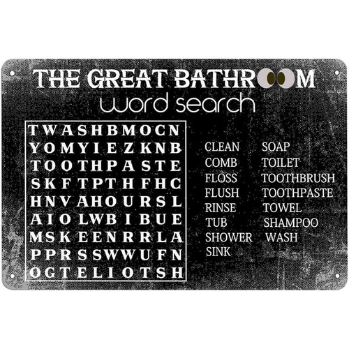 Funny Bathroom Word Search Met - Home Bar Word recension och pris