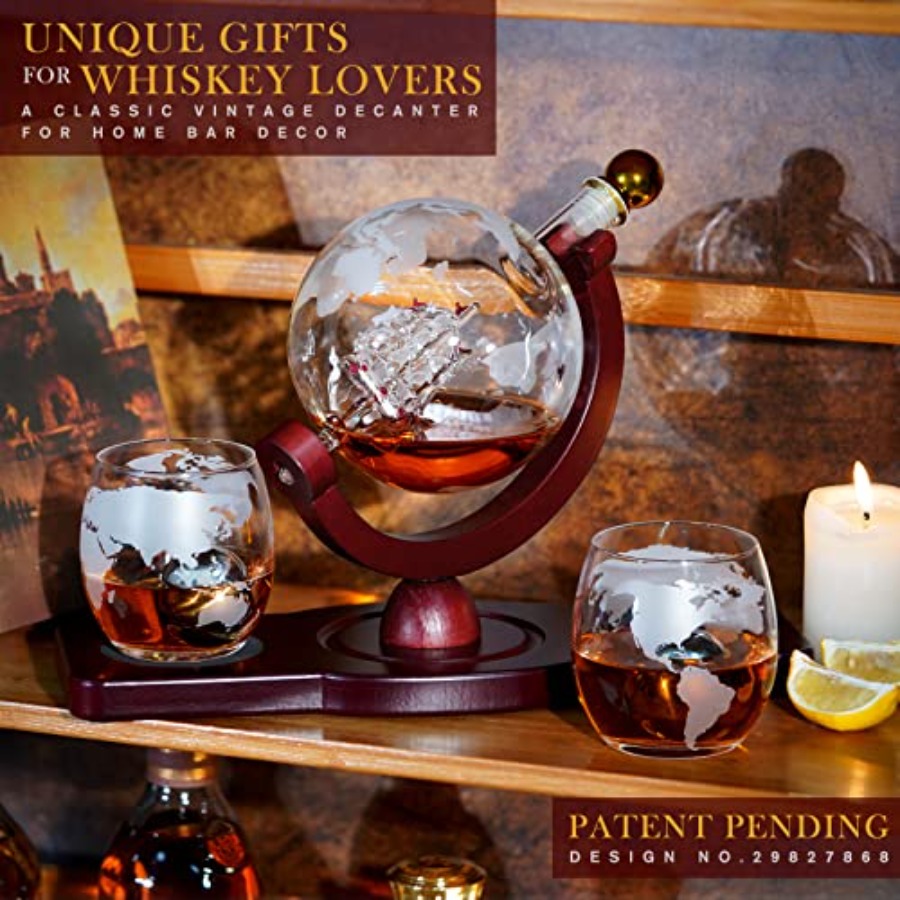 Gifts for Men Dad Fathers Day, - Decanter Globe Set recension och pris