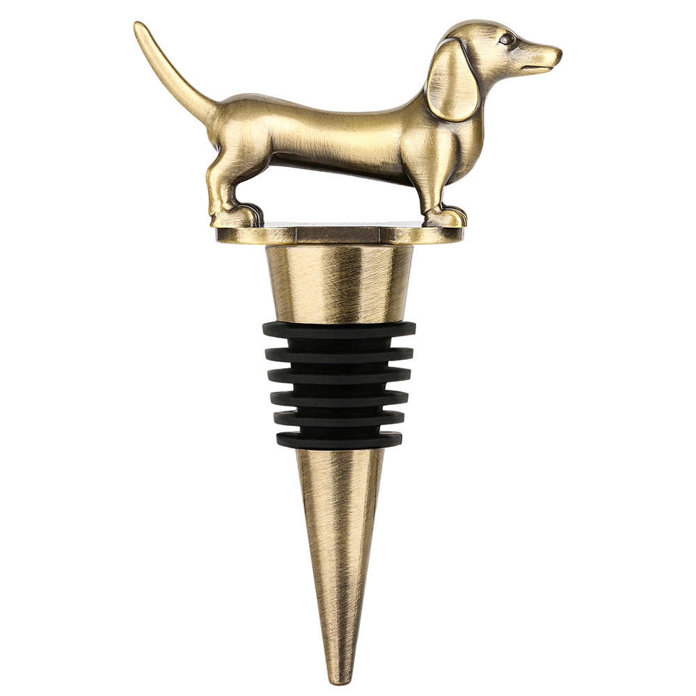 Wine Bottle Stopper Dachshund  - Wine Preservation Pump recension och pris