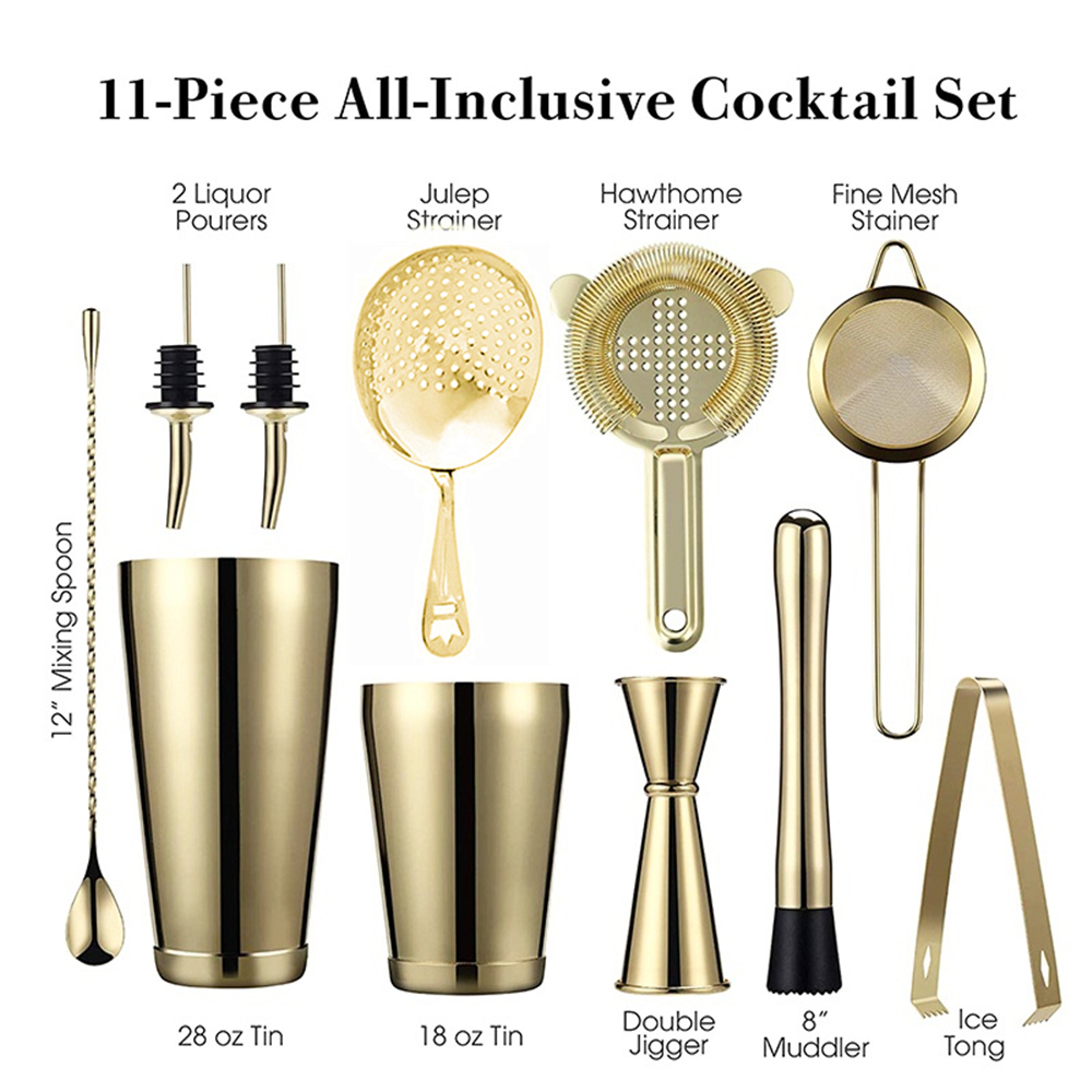 Cocktail Shaker Bar Set: 2 Wei - Boston Shaker Set recension och pris