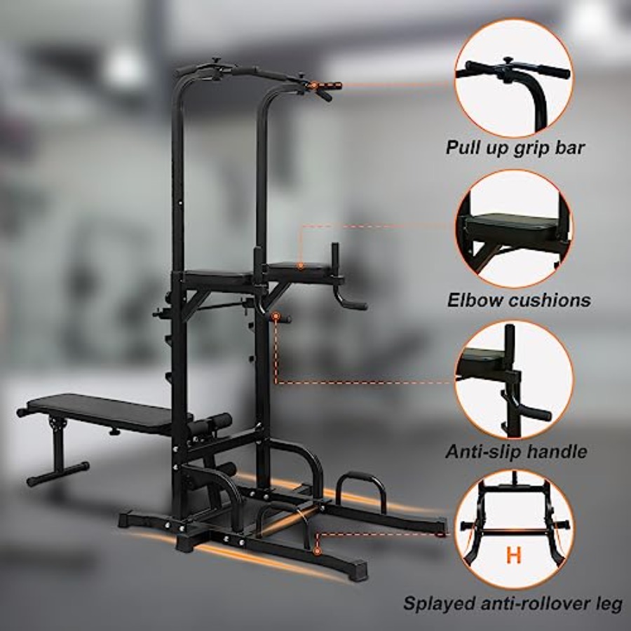 Power Tower with Weight Bench  - Home Bar And Gym recension och pris