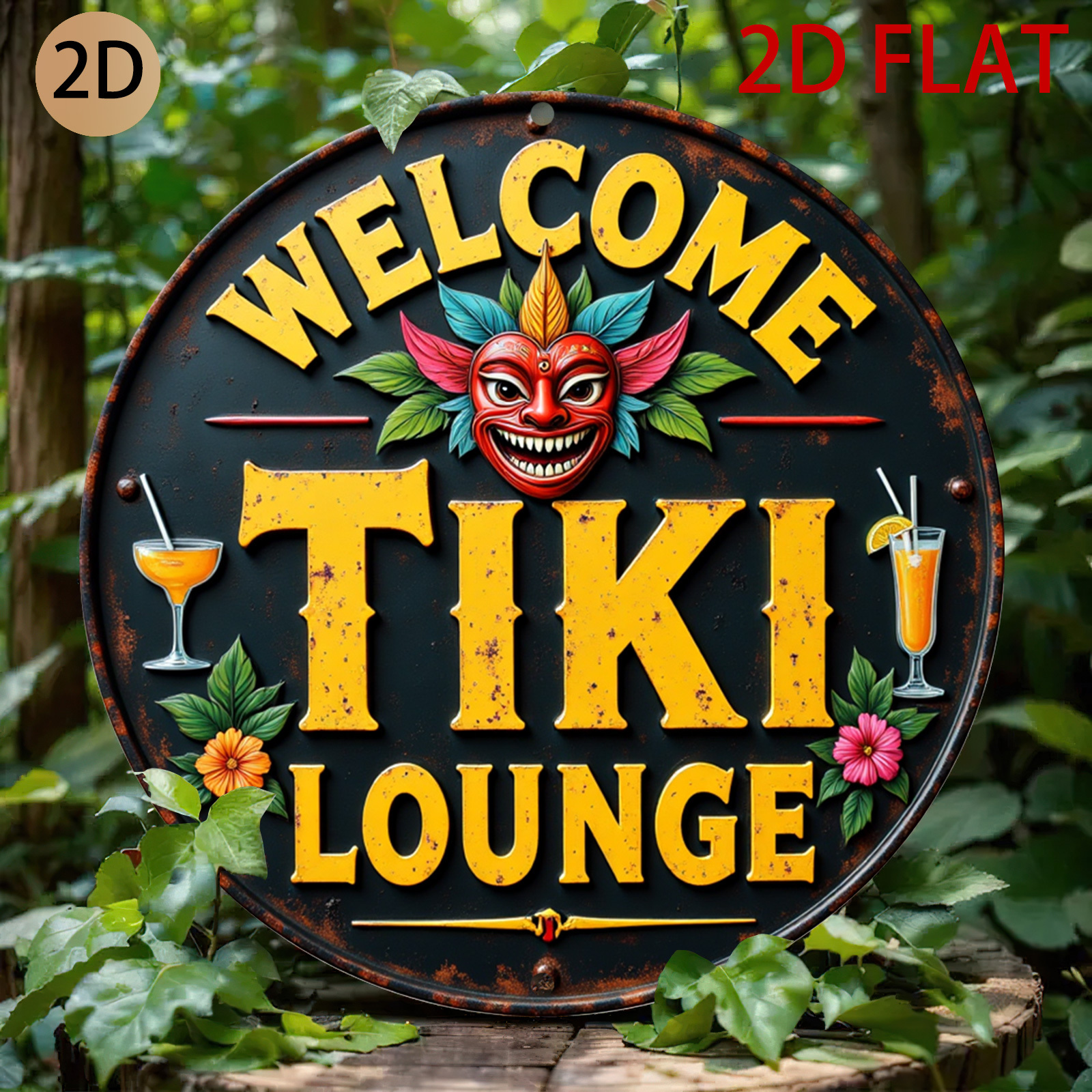 Retro Tiki Lounge Sign - Tropi - Home Bar Lounge recension och pris
