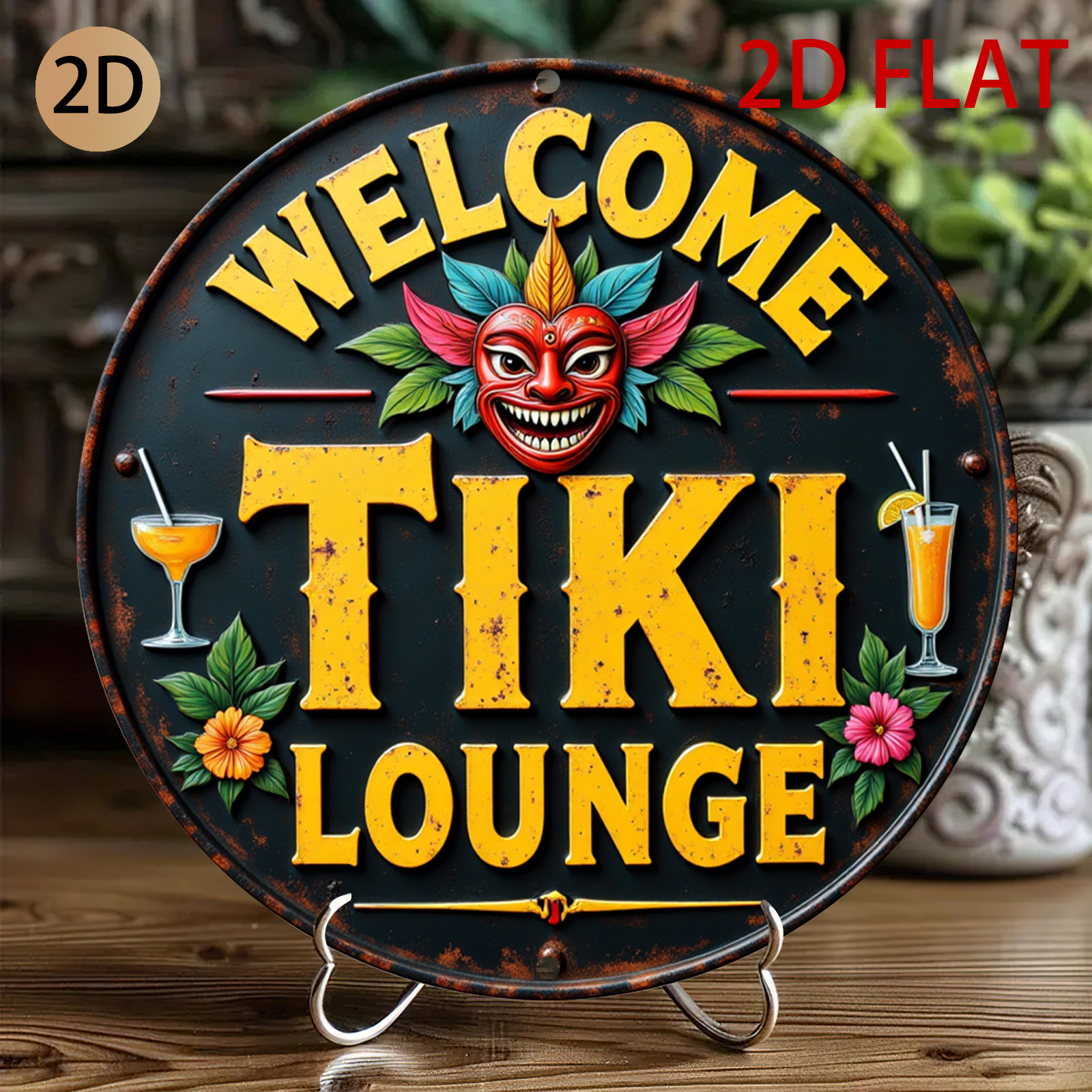 Retro Tiki Lounge Sign - Tropi - Home Bar Lounge recension och pris