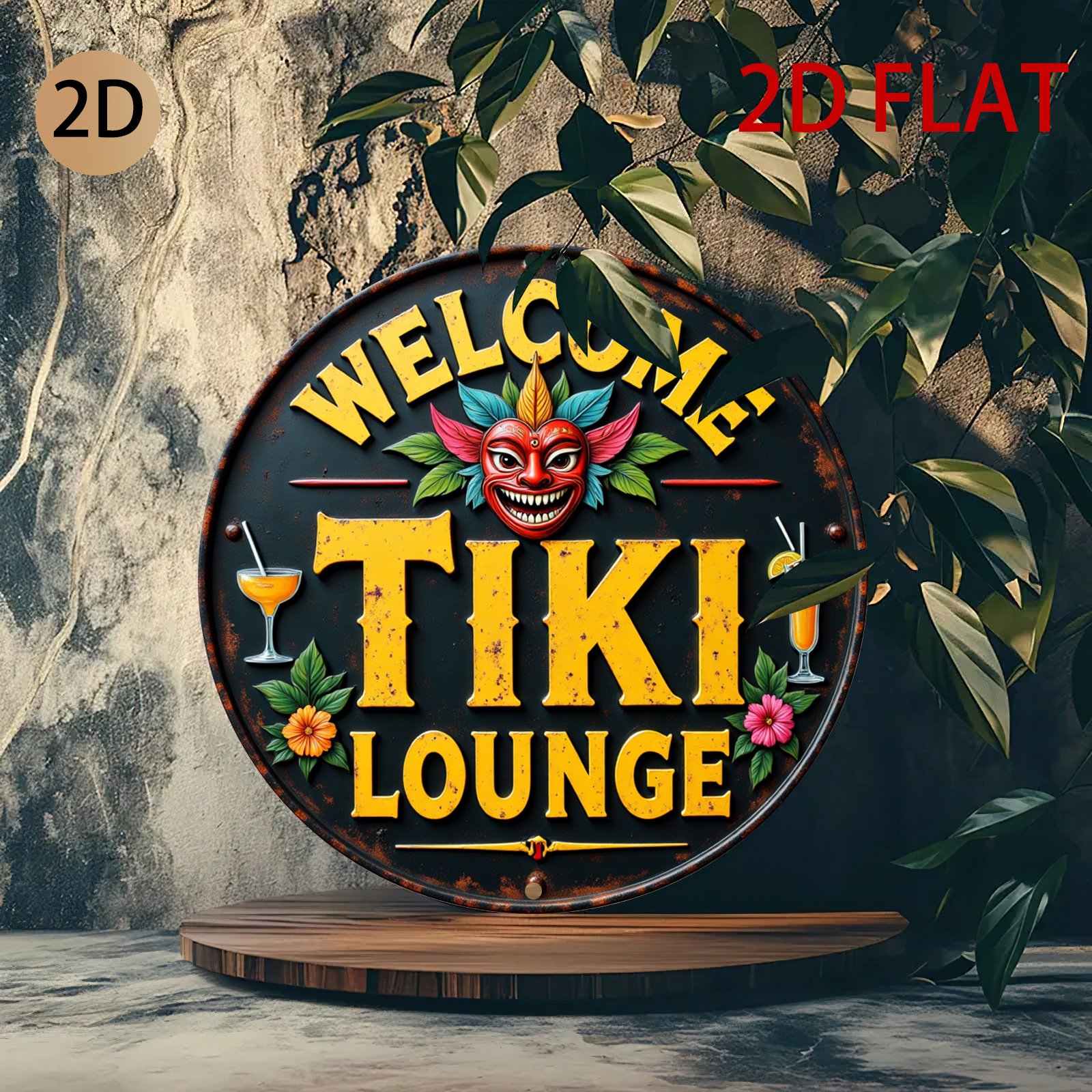 Retro Tiki Lounge Sign - Tropi - Home Bar Lounge recension och pris
